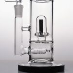 Black glass bongs water pipes honeycomb perc - Image 2