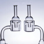Double Quartz Banger carb cap Nail Thermal glass bong Water Pipes