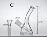 Small Glass water pipes mini Joint 14mm - Image 4