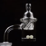 Quartz Banger Nail with Spinning Carb Cap  For Glass water pipe