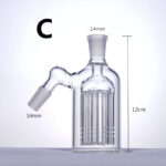 Bong ash catcher glass water pipes honeycomb perc - Image 5