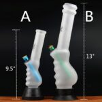 Rubber base glass smoking pipes water pipe - Image 2