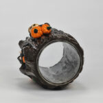 Handmade Ceramic Jar Tea Sugar Tobacco Storage jar Halloween - Image 6