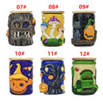 Handmade Ceramic Jar Tea Sugar Tobacco Storage jar Halloween - Image 2