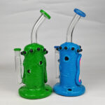 Handmade Monster Themed Glass Dab Rig with Quartz Banger 14mm - Image 2