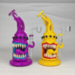 3D Octopus Monster Glass Bong with Quartz Banger
