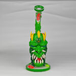 420 Green Dragon Glass Bong Dab Rig with Quartz Banger - Image 2