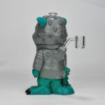 Cartoon Glass Bong Water Pipe with Quartz Bange - Image 2