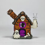 Cartoon Glass Bong Water Pipe with Quartz Bange