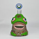 Cartoon Glass Bong Water Pipe with Quartz Bange - Image 2