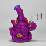 Cartoon Glass Bong Water Pipe with Quartz Bange - Image 2