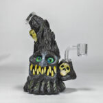 Cartoon Glass Bong Water Pipe with Quartz Bange