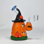 Cartoon Glass Bong Water Pipe with Quartz Bange
