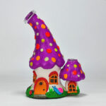 Cartoon Glass Bong Water Pipe with Quartz Bange - Image 3